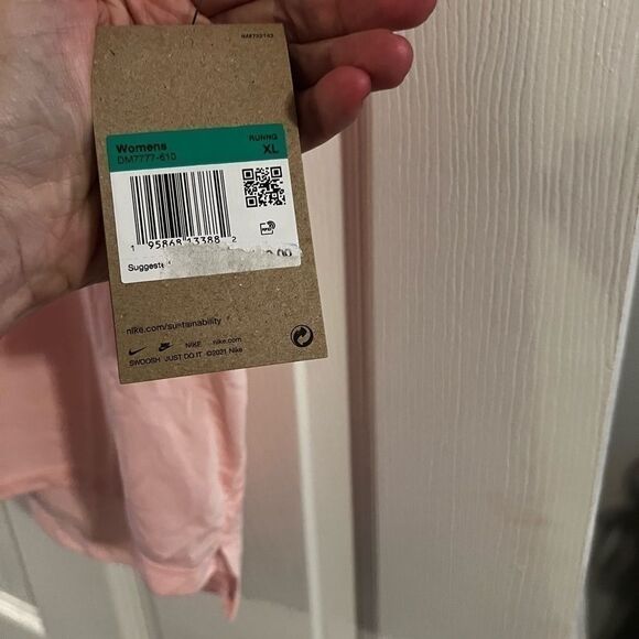 Nike Dri-FIT Swoosh Short-Sleeve Running Top nwt extra large xl pink - Picture 9 of 10